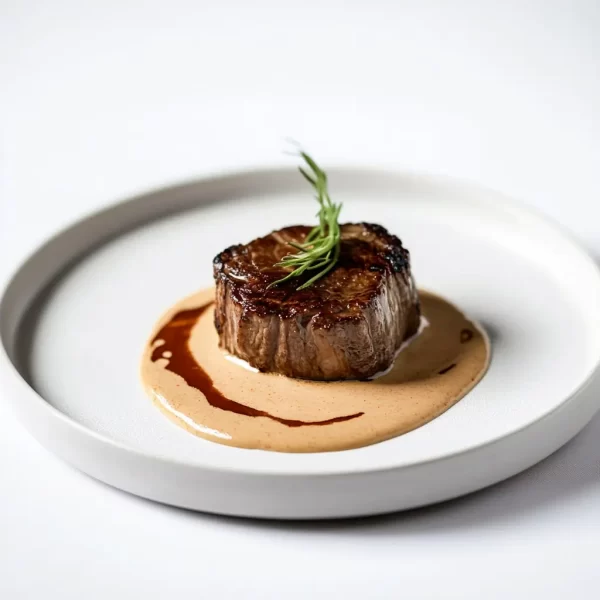 Filete en salsa de camembert al chipotle